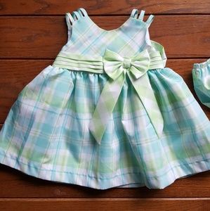 Host Pick!!! Baby girl light blue plaid Dress